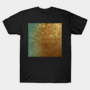 Teal and gold T-Shirt